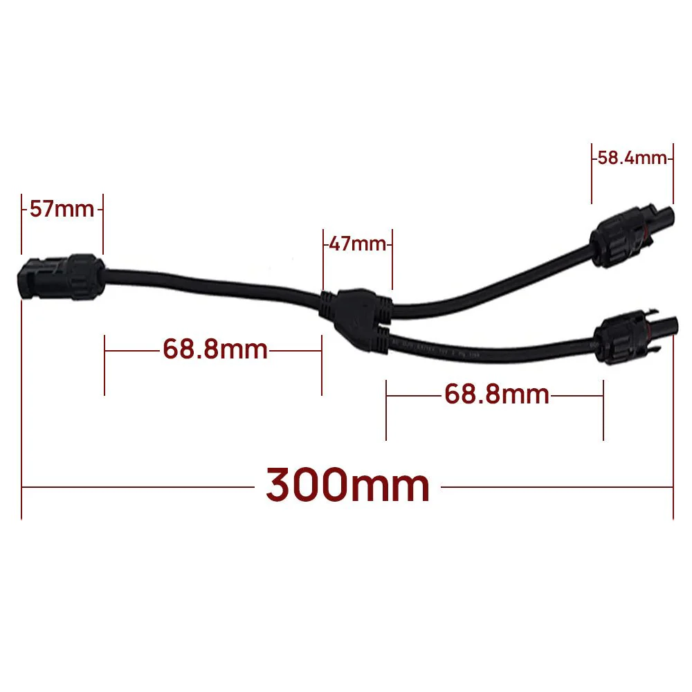 12AWG 1 Pair Solar MC4 Y Parallel Branch Connectors MFF&FMM Pair - Image 6