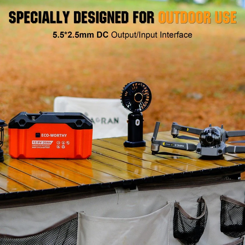 12V 20Ah Portable LiFePO4 Deep Cycle Rechargeable Battery  (Refurbished-Original Packaging) - Image 10