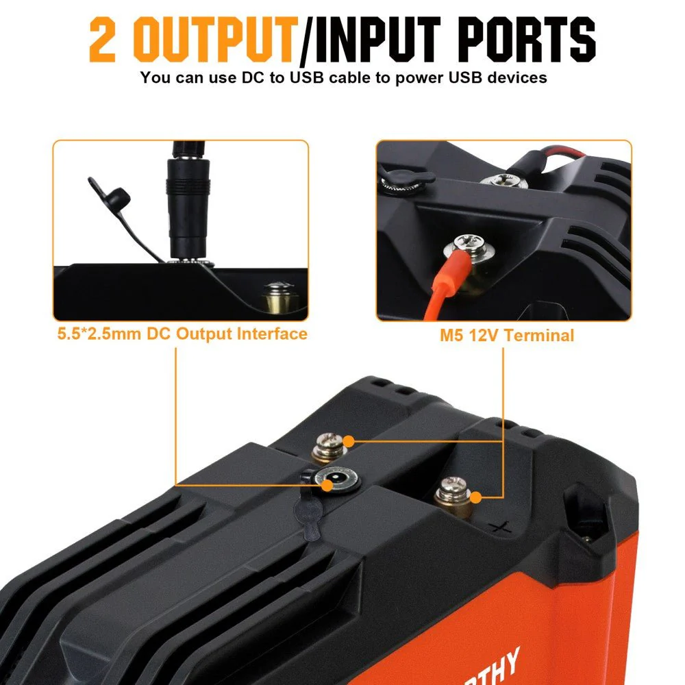 12V 20Ah Portable LiFePO4 Deep Cycle Rechargeable Battery  (Refurbished-Original Packaging) - Image 3