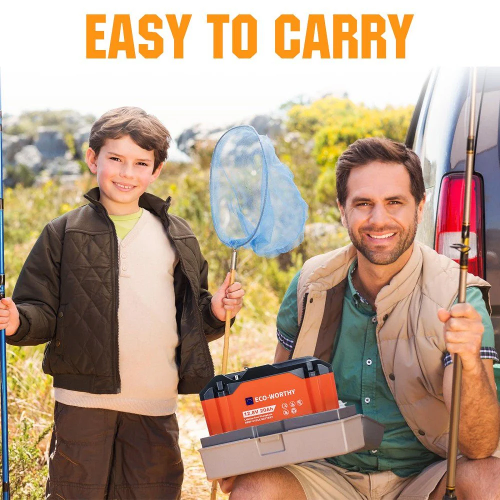 12V 20Ah Portable LiFePO4 Deep Cycle Rechargeable Battery  (Refurbished-Original Packaging) - Image 8