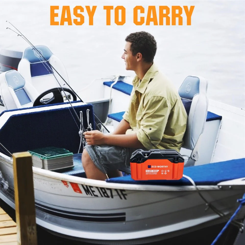 12V 20Ah Portable LiFePO4 Deep Cycle Rechargeable Battery  (Refurbished-Original Packaging) - Image 9