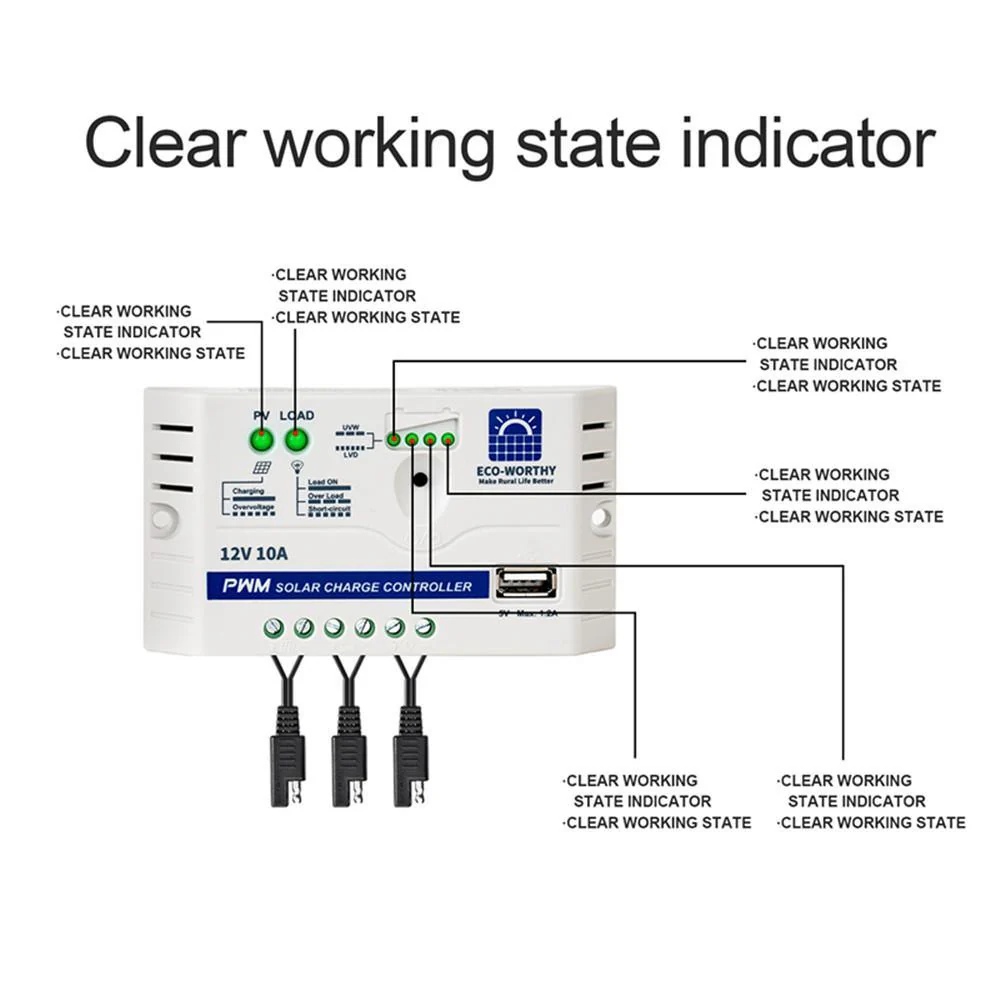 25W 12V Monocrystalline Solar Panel Trickle Charger Kit - Image 4