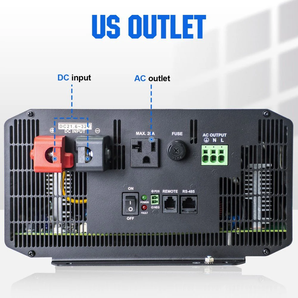 3000W Off Grid Pure Sine Wave Inverter 24V to 110V - Image 7