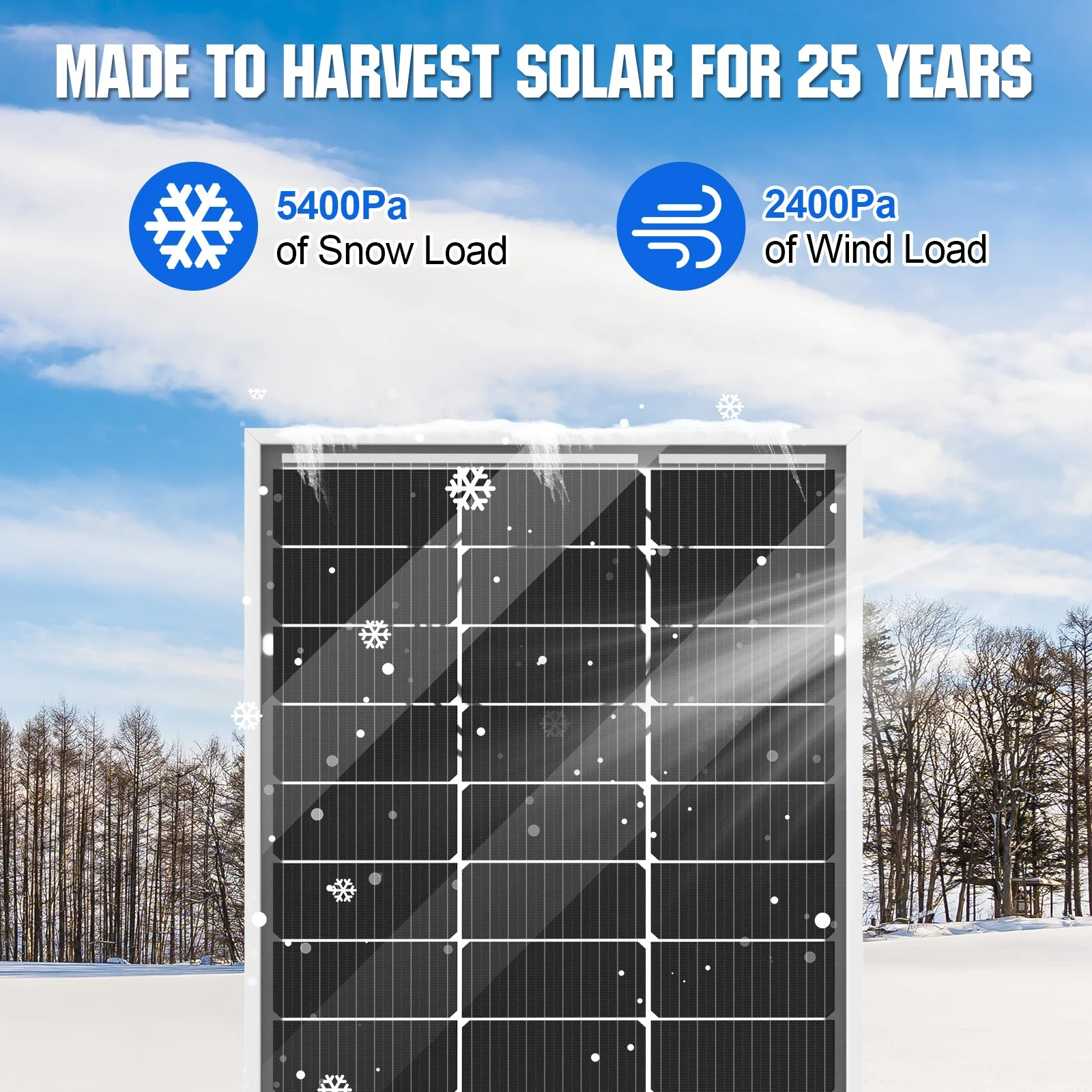 Bifacial 100W 12V Monocrystalline Solar Panel - Image 6