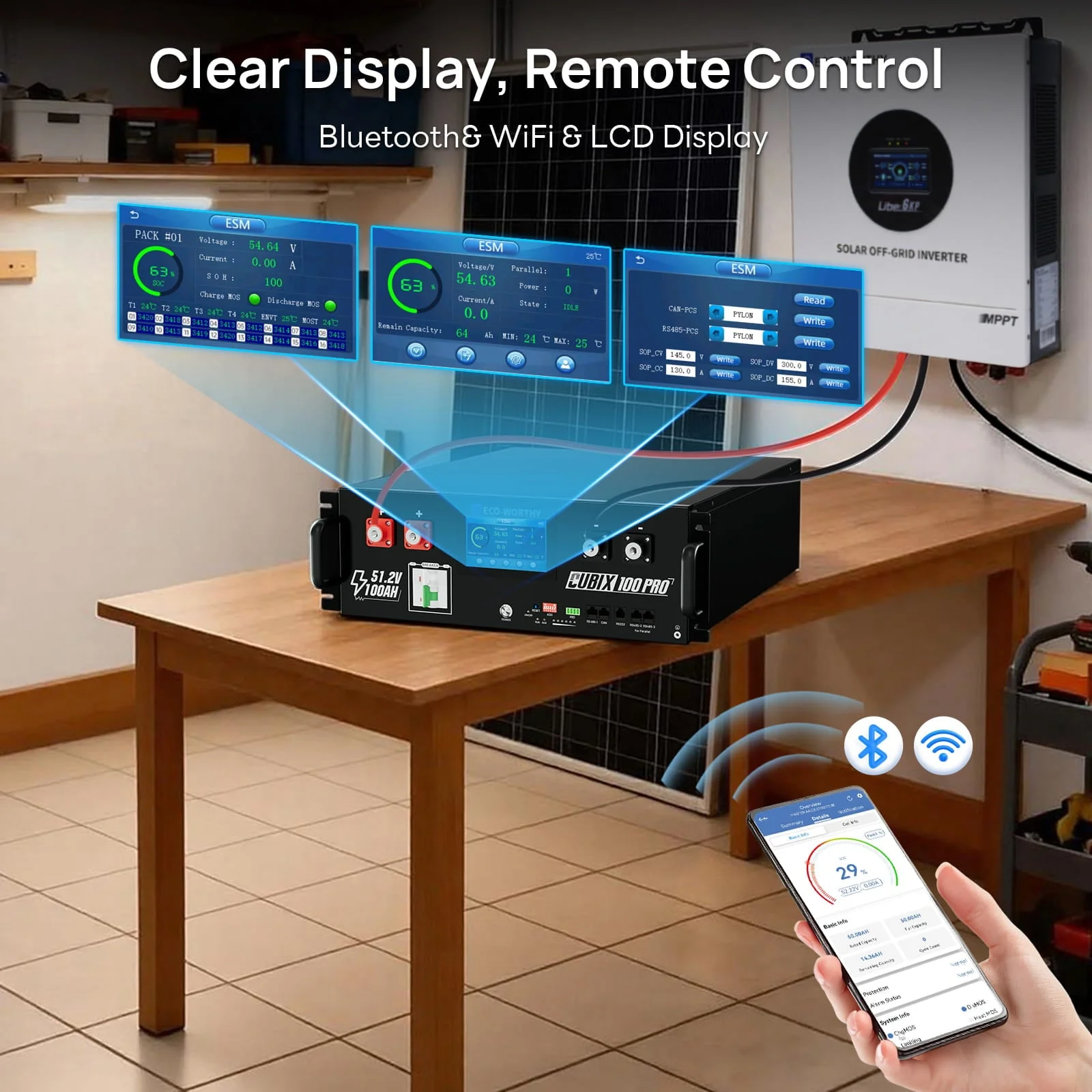 Eco-Worthy Cubix 100 Pro |  51.2V 100Ah Server Rack Battery | -4℉ Charge Available - Image 9