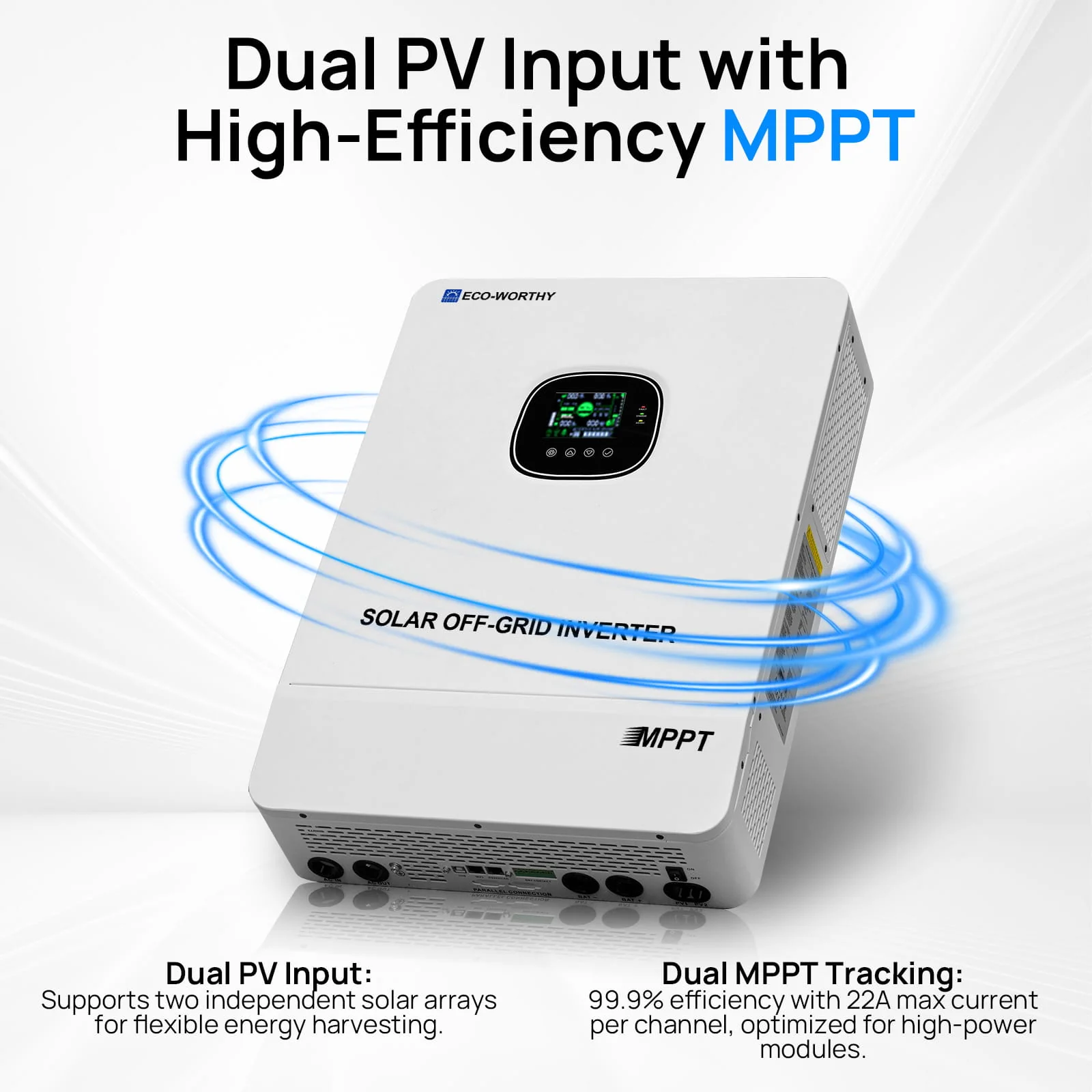 Eco-Worthy 10kW Home Backup Solar Power Bundle | 51.2V 100Ah LiFePO4 Battery and 10000W AIO Inverter - Image 5