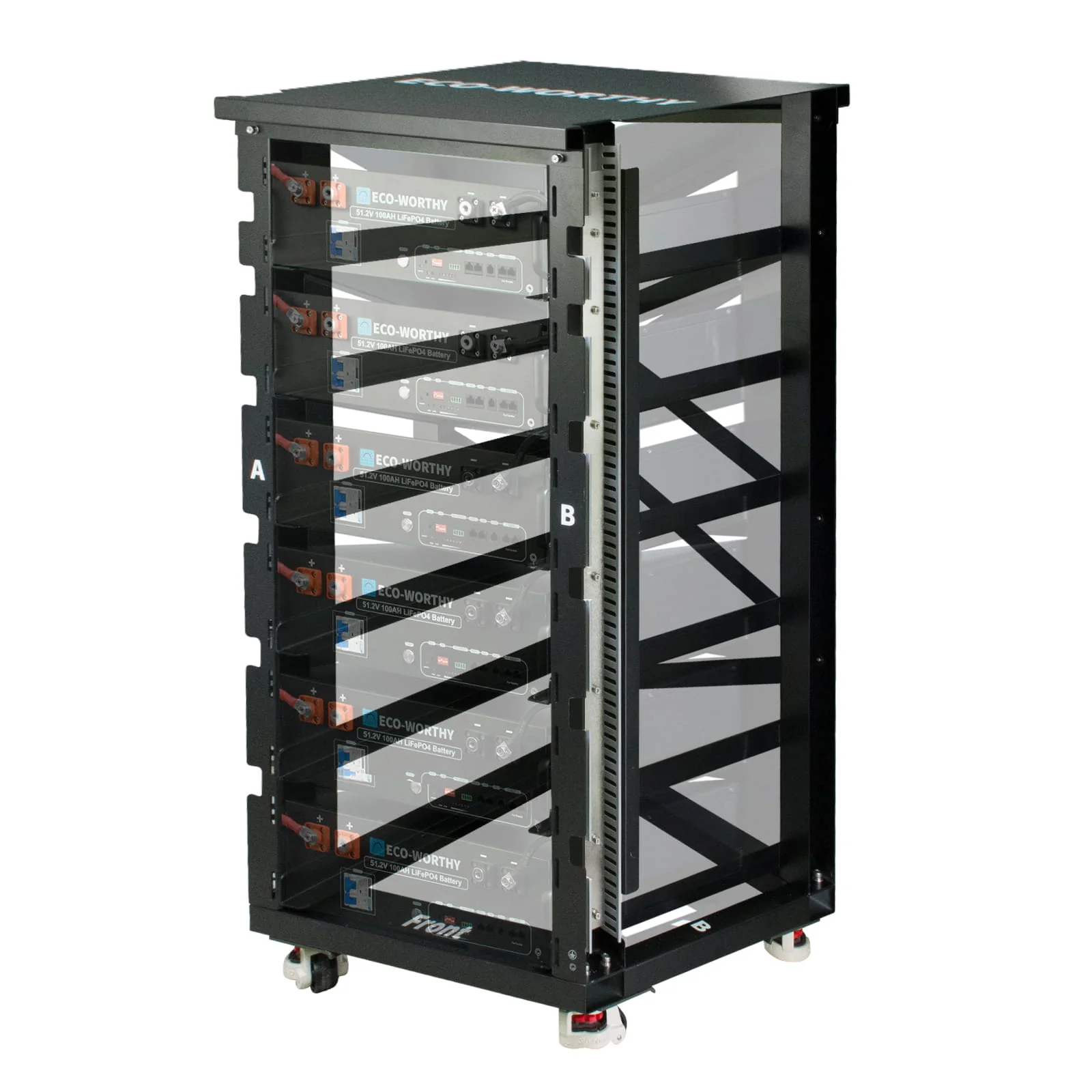 Eco-Worthy RACK6 V2 I 6-Layer Battery Rack With 600A Busbar