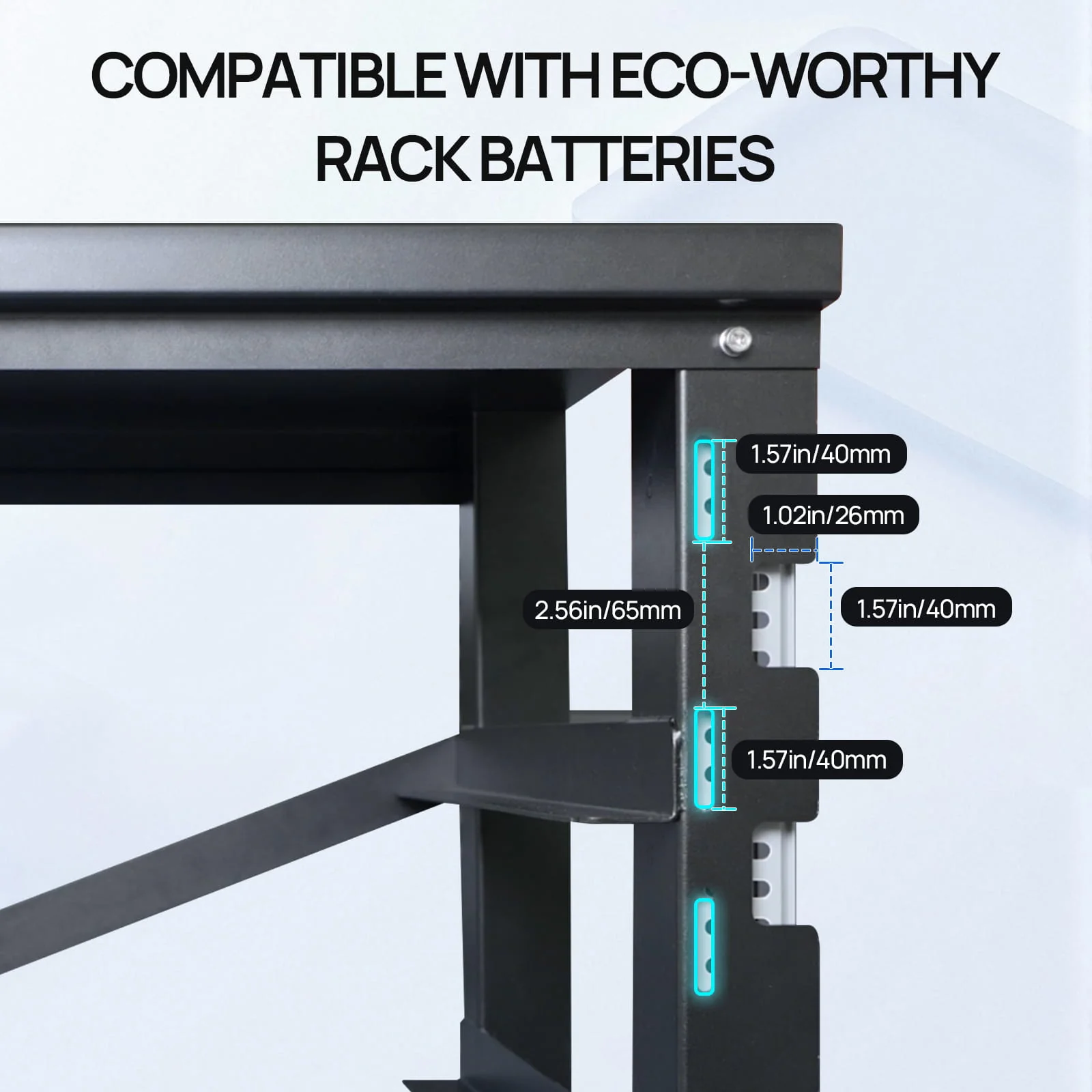Eco-Worthy RACK6 V2 I 6-Layer Battery Rack With 600A Busbar - Image 7