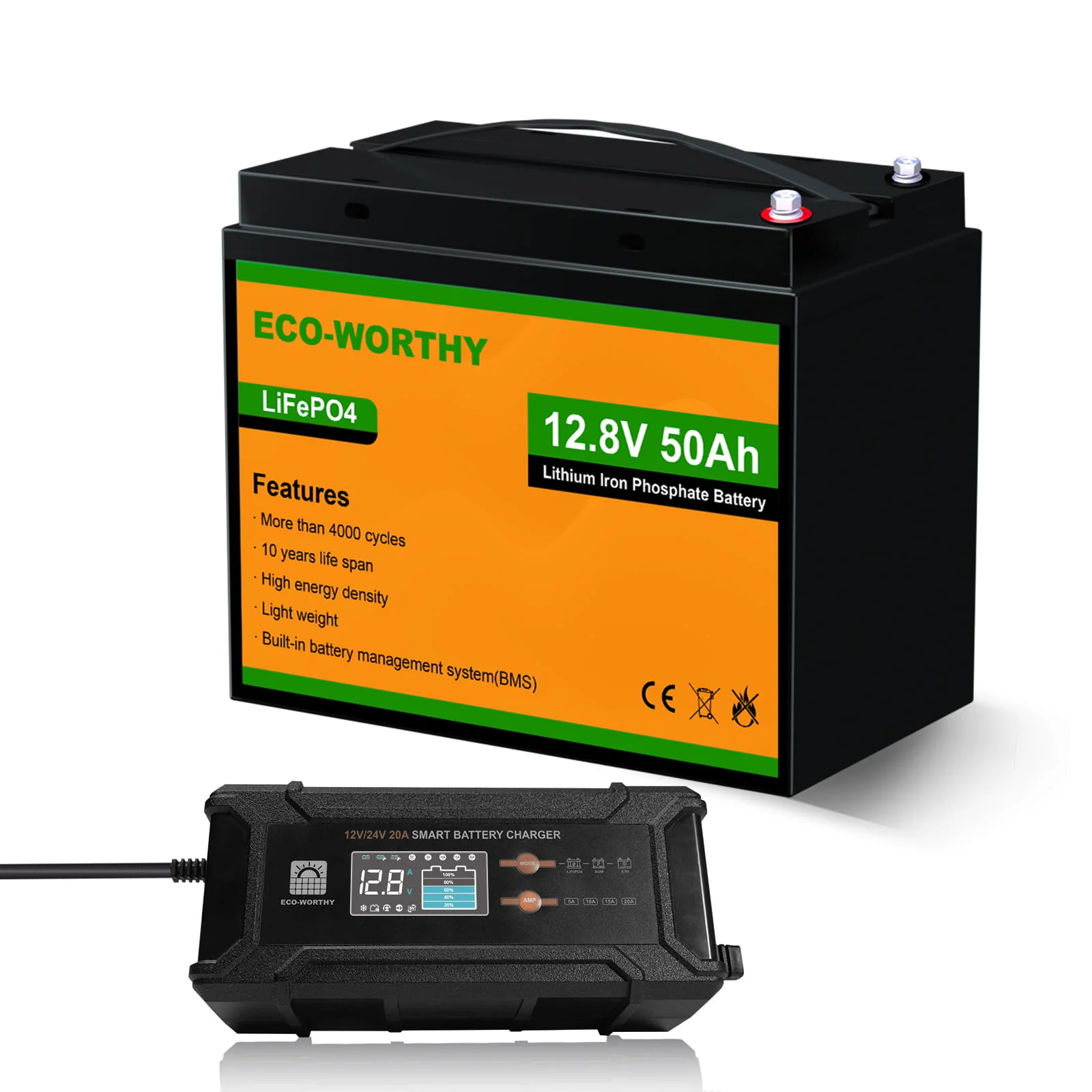 LiFePO4 12V 50Ah Lithium Iron Phosphate Battery - Image 9